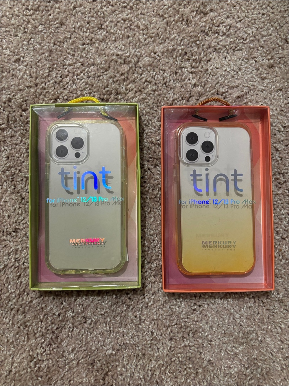 Tint Gradient Case for iPhone 12/13 Pro Max - Green & Orange